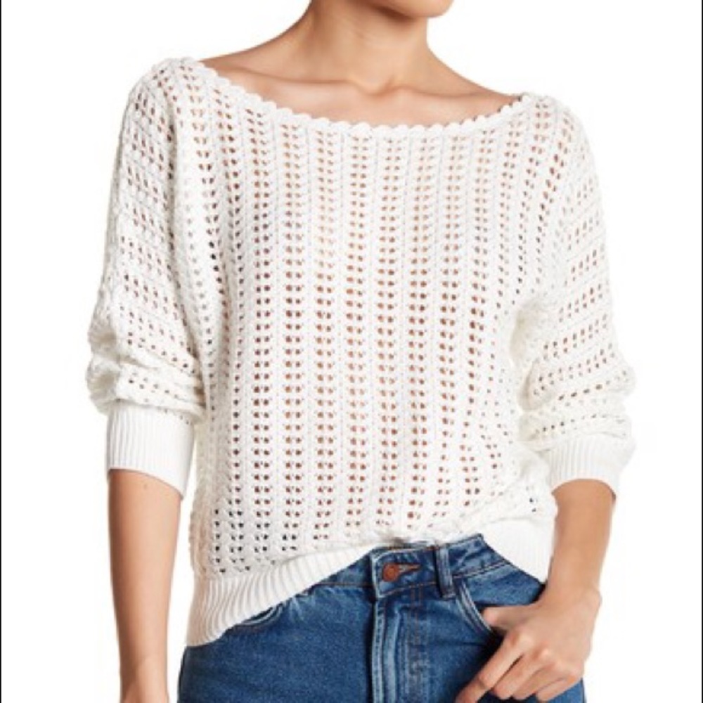 NWT Free People Boomerang Summer Sweater Size M - Picture 1 of 4